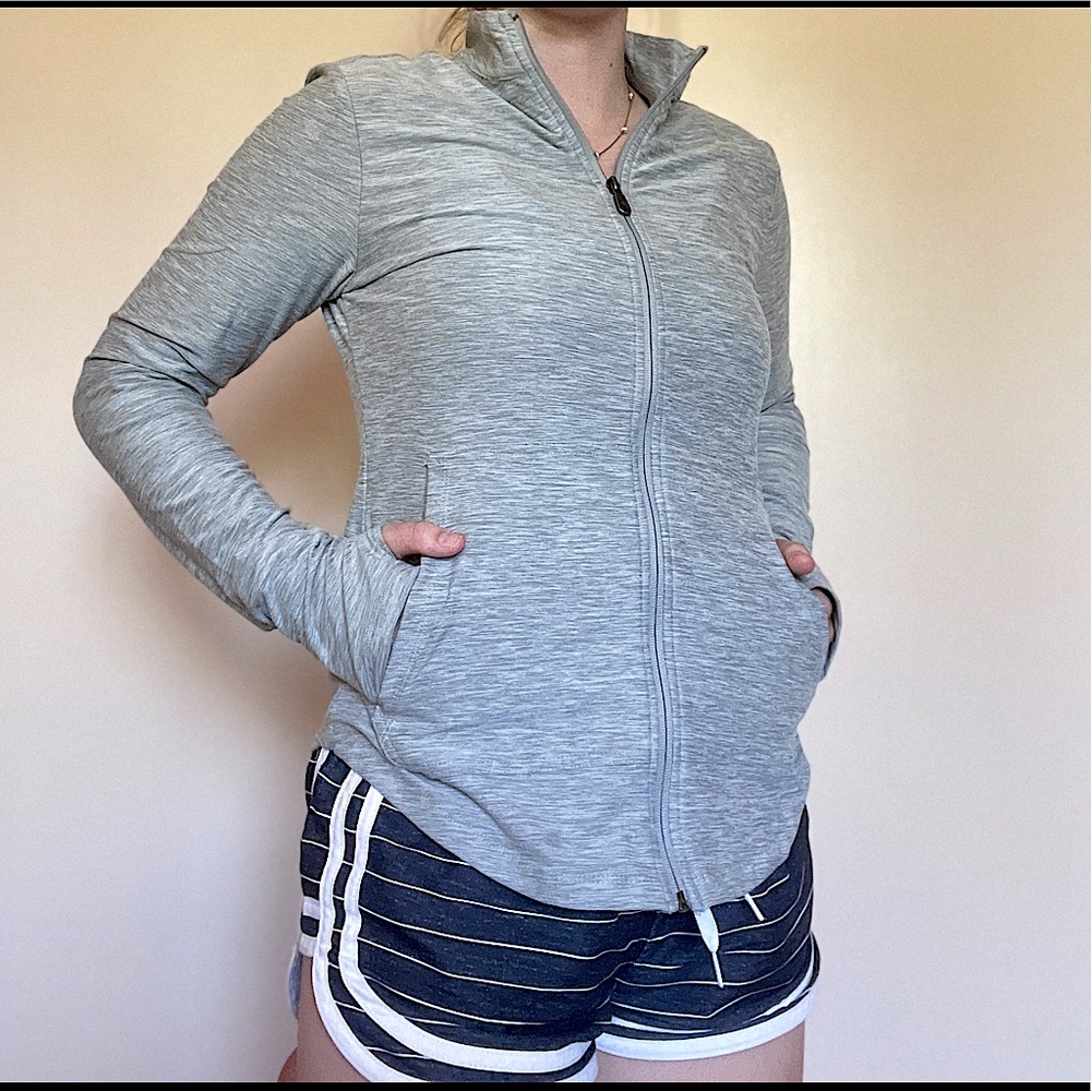 Gray KYODAN Lightweight Zip Up Jacket (Small)